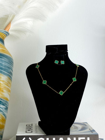 Ensemble trèfle vert