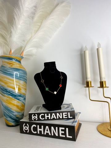 Collier trèfle 3 couleurs