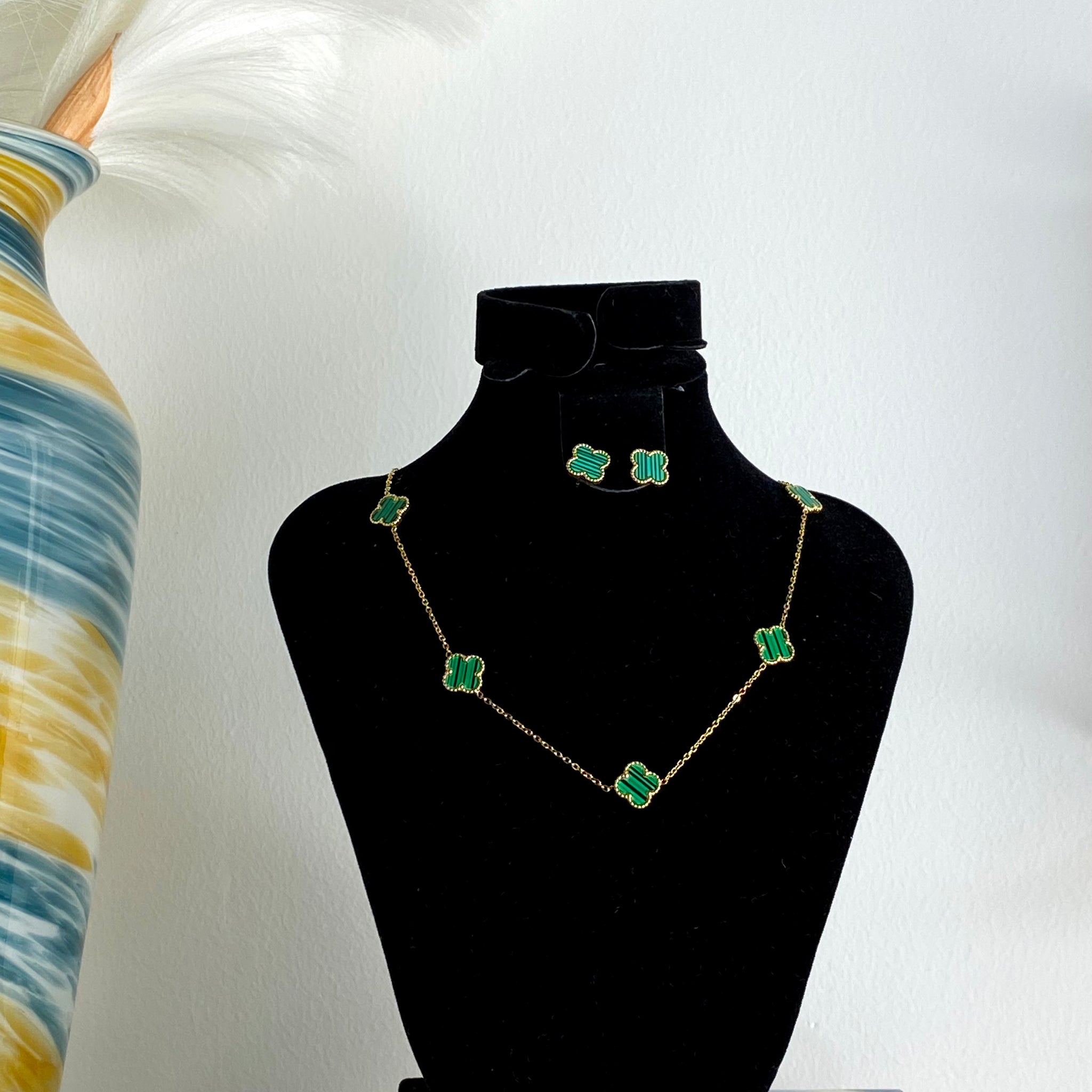 Ensemble trèfle vert